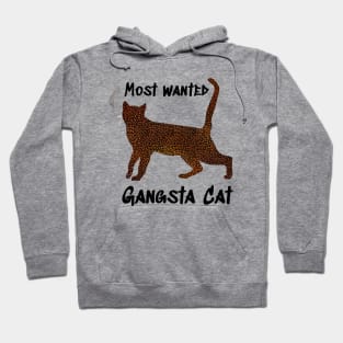 Most wanted gangsta Cat - Catsondrugs.com Hoodie